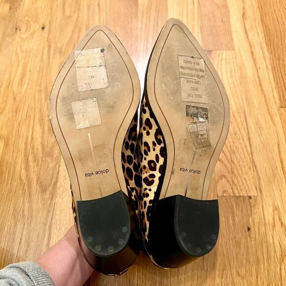 EUC Women's Dolce Vita Sonni Western Calf Hair Leopard Cheetah Bootie Size 6 M - Picture 8 of 8